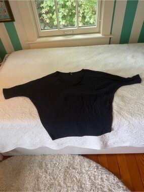 Women's Blue Batwing Top